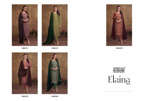 Elaina Vol 2 By Amirah Silk Embroidered Wedding Wear Salwar Kameez Wholesale Price In Surat
